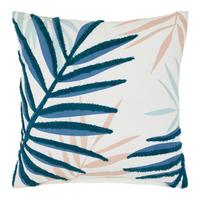 DEKORAČNÝ VANKÚŠ BLÄTTER - modrá/béžová, Konventionell, textil (45/45cm) - Mömax