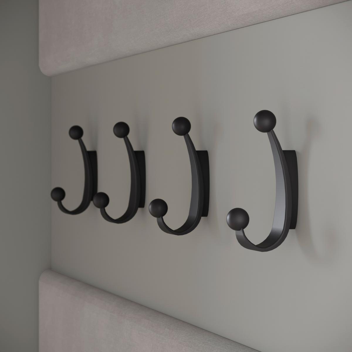 Garderobe Tejo Grau B: 1150 cm - Grau, Design, Holzwerkstoff (115/231,9/37,5cm) - Livetastic