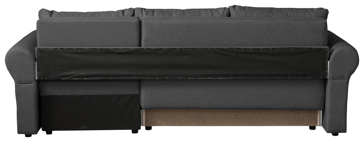 Ecksofa Sara - Schwarz/Grau, Design, Textil (248/143cm) - P & B