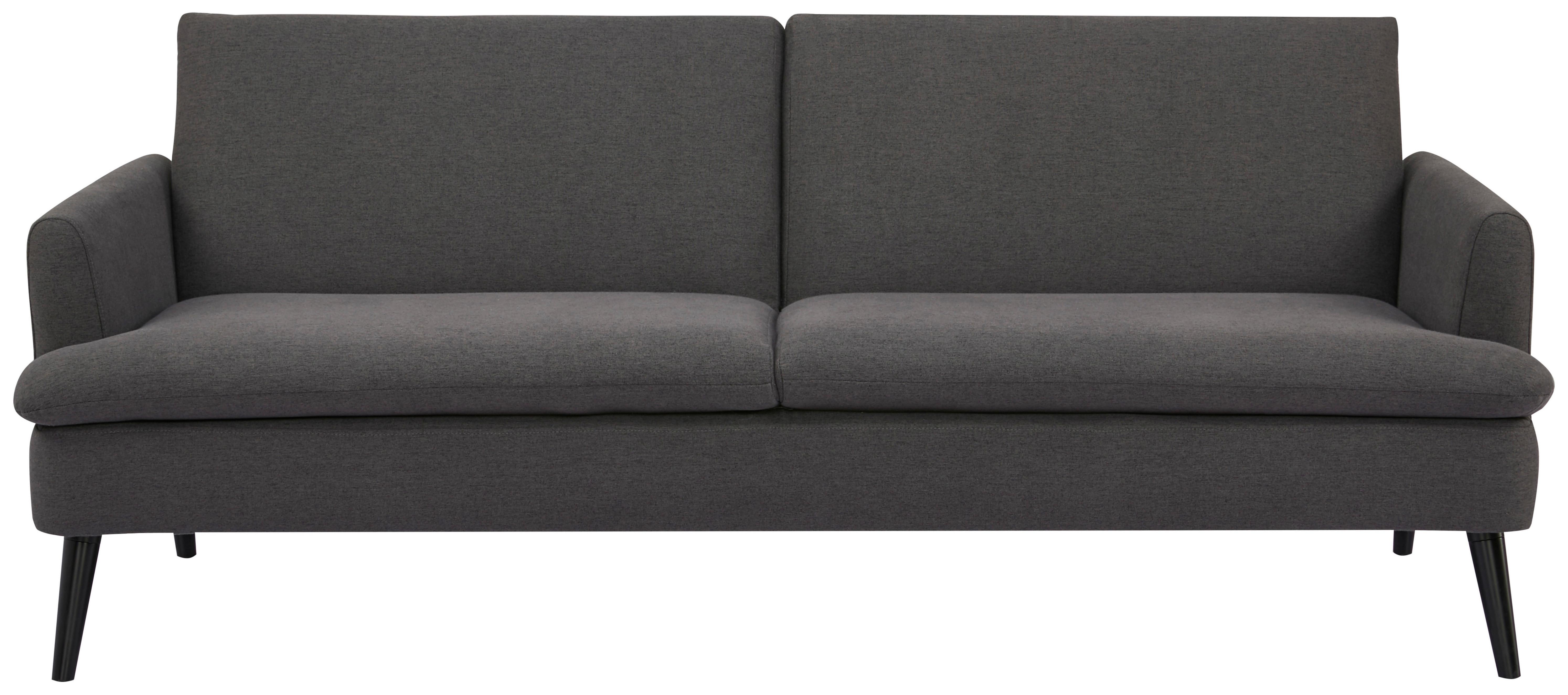 Rozkladacia pohovka MINA, tmavosivá - šedá/černá, Moderní, dřevo/textil (110/180cm) - Luca Bessoni