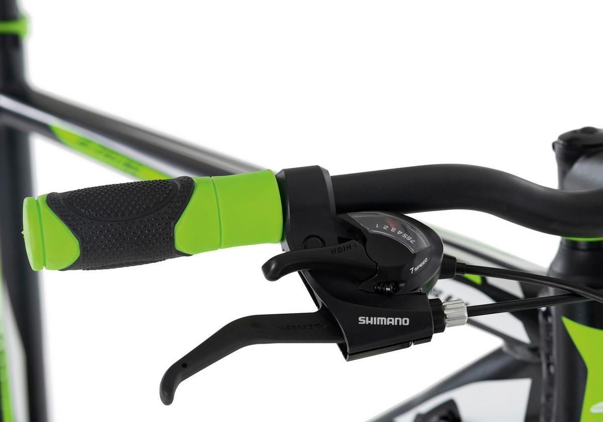 Mountainbike Hardtail 27,5 Zoll  Xplicit 21 Gänge - Schwarz/Grün, Basics, Metall (139/76/21cm) - KS Cycling