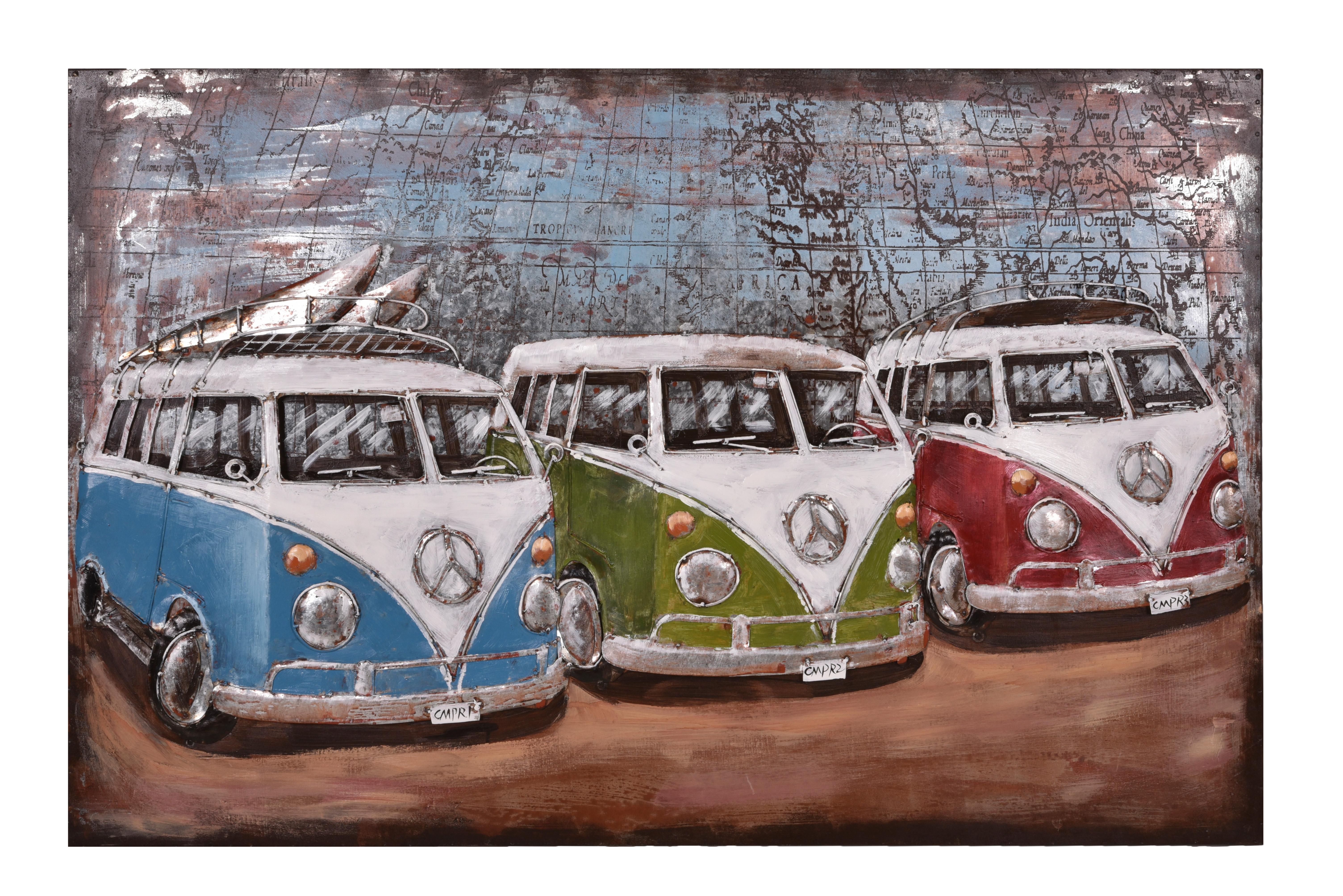 Metallbild Multicolor B: 120 cm - Multicolor, Basics, Metall (120/80/5cm)