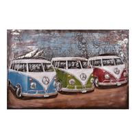 Metallbild Multicolor B: 120 cm - Multicolor, Basics, Metall (120/80/5cm)
