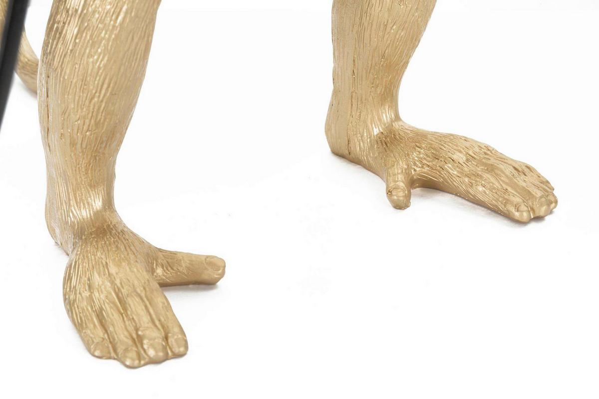 Tischleuchte Monkey Gold Goldfarben B: 20 cm - Goldfarben, Basics, Kunststoff (20/64/20cm)