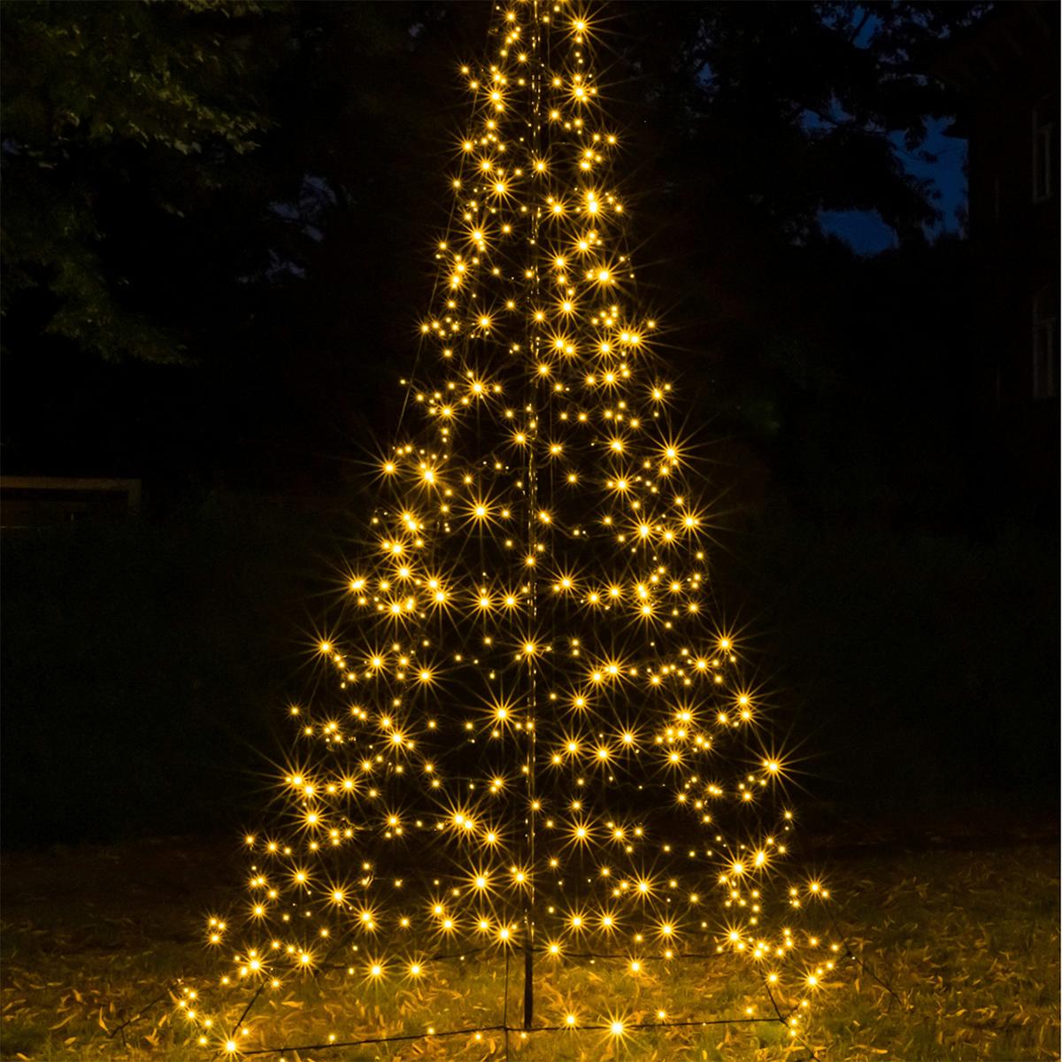 Weihnachtsbaum LED-Leuchtmittel Warmweiß - Basics, Metall (300cm)