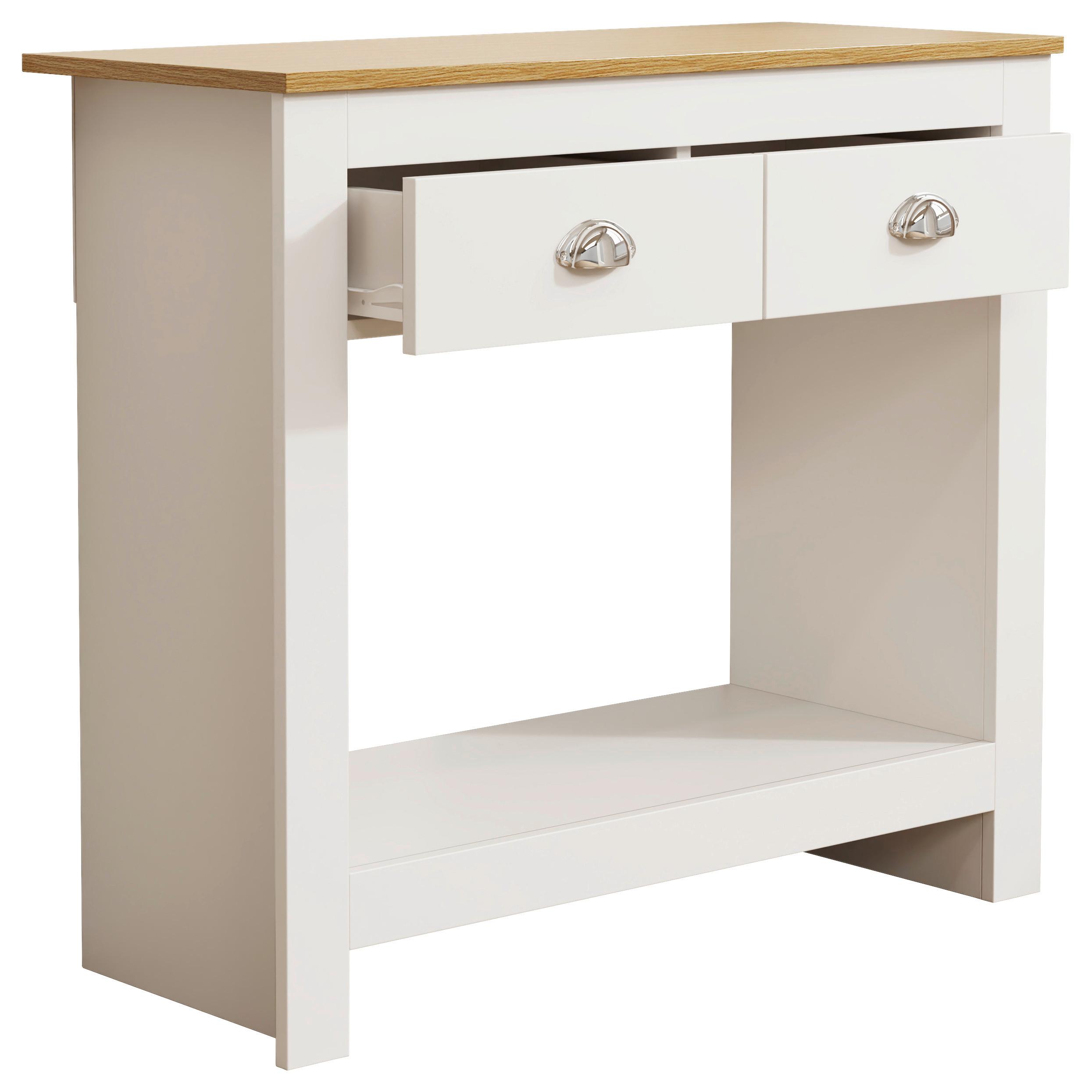 Kommode Balusa Weiß, Eiche Dekor B: 85 cm - Honigeiche/Weiß, LIFESTYLE, Holzwerkstoff (85/76/35cm) - MID.YOU