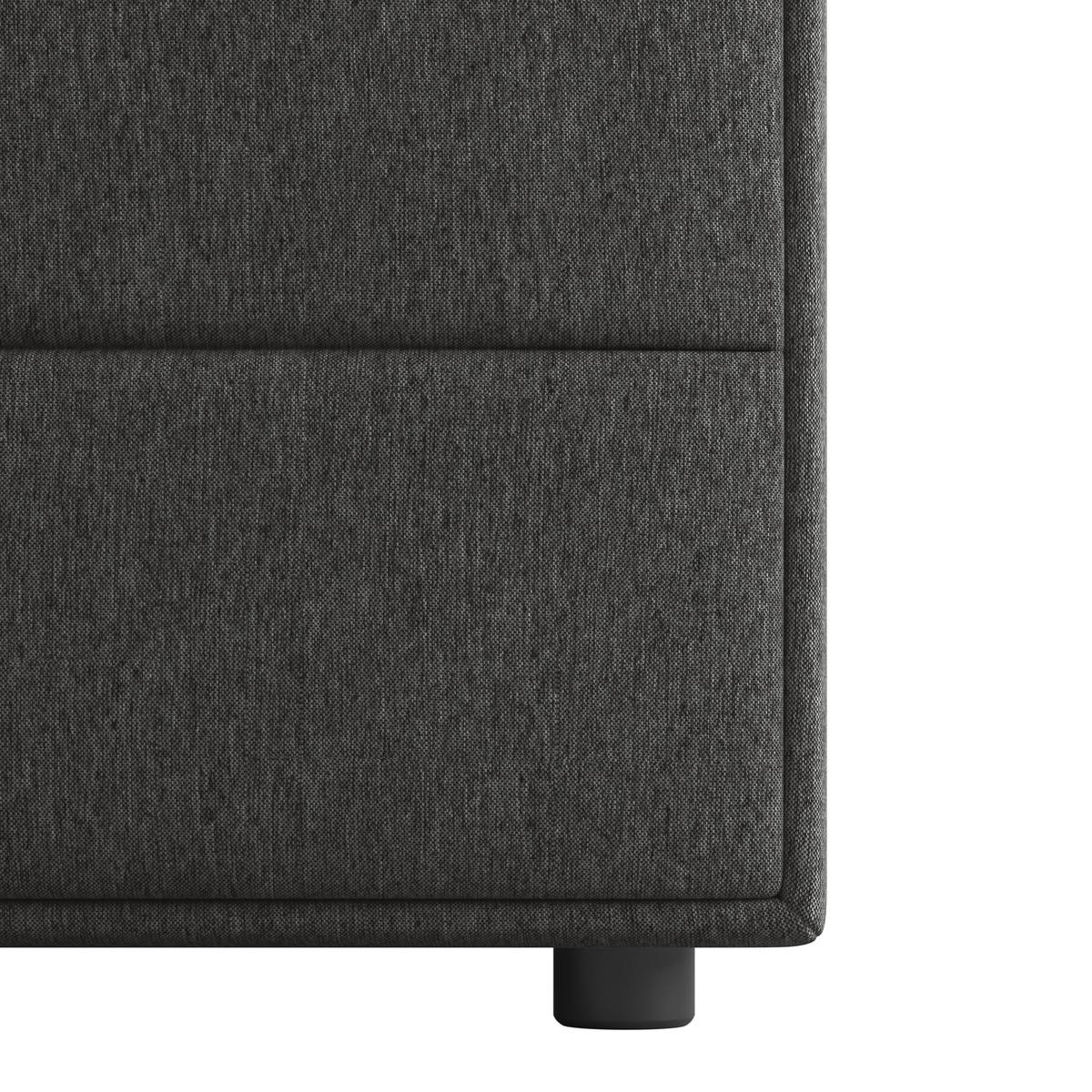 Boxspringbett Palermo 180x200 cm Anthrazit - Anthrazit, MODERN, Holz/Kunststoff (180/200cm) - MID.YOU
