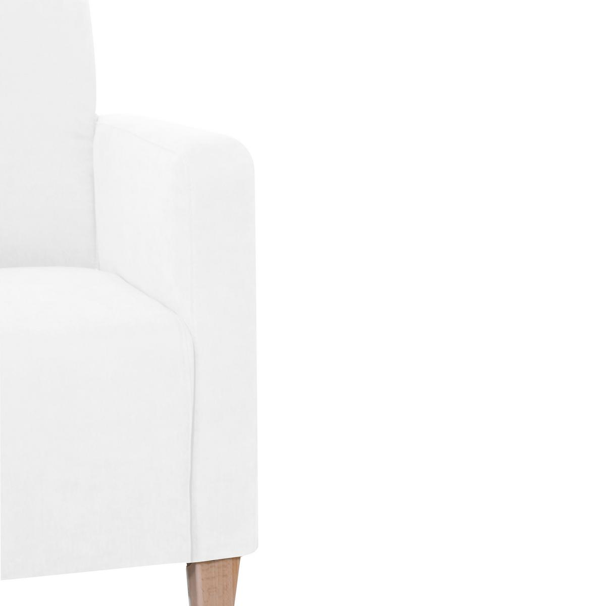 Polstersessel Mit Armlehnen Milla Samt Creme - Creme/Naturfarben, Design, Textil (71/81/70cm) - Max Winzer