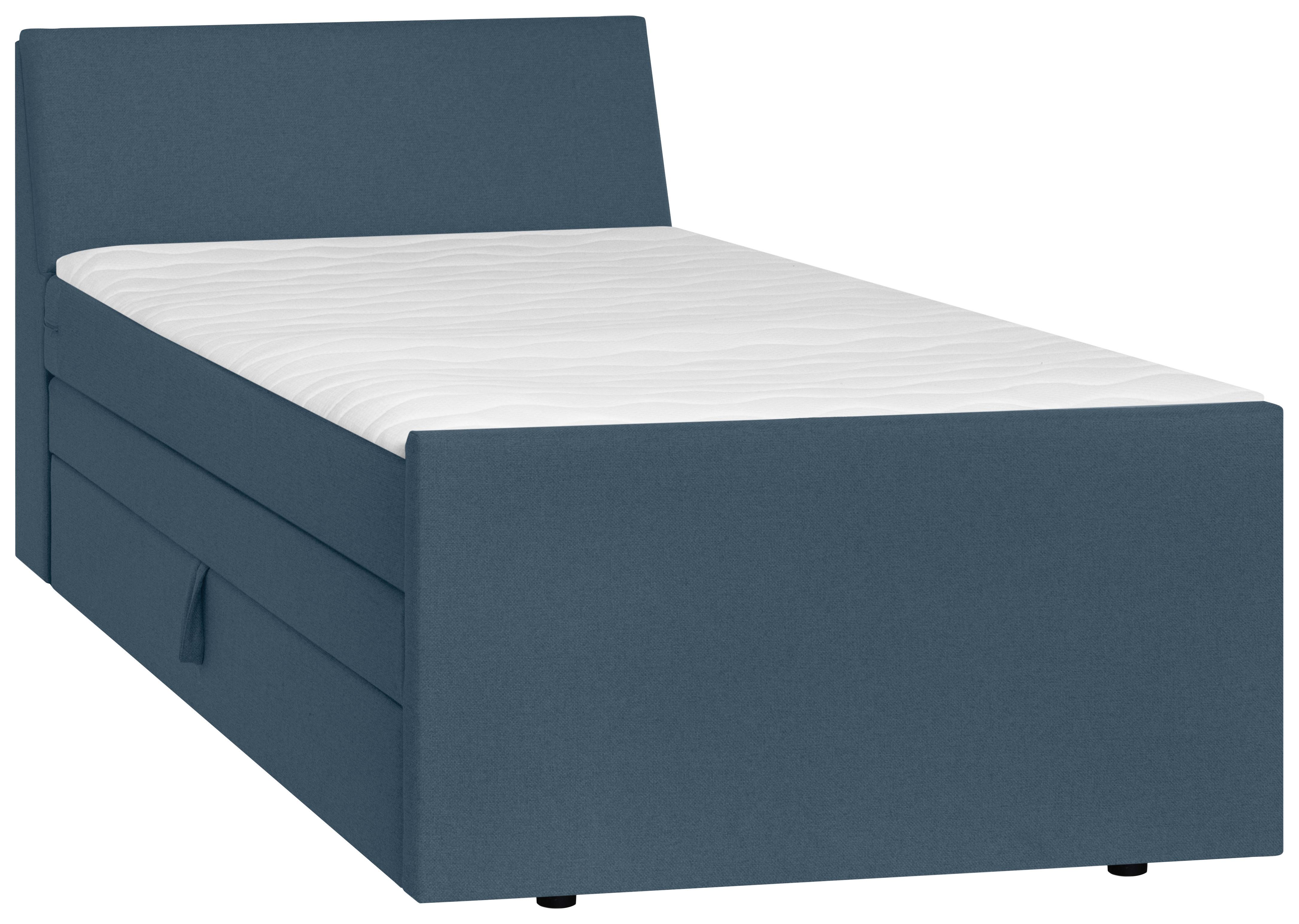 Boxspringbett Mit Bettkasten Nida 100x200 Cm Blaugrau - Blaugrau, MODERN, Holz/Textil (100/200cm) - MID.YOU