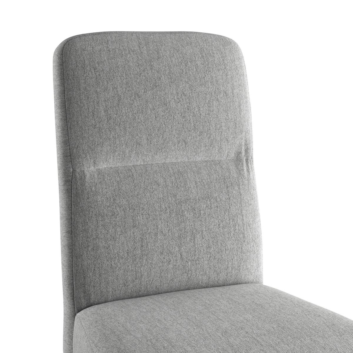 Stuhl Emma Ii - Eichefarben/Hellgrau, KONVENTIONELL, Holz/Textil (43/91/58cm)