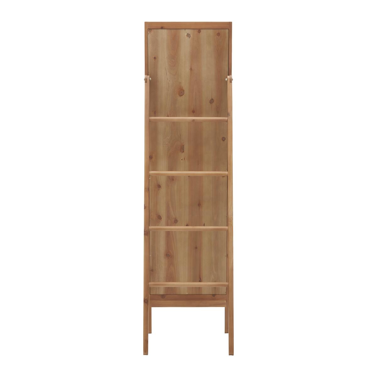 Zrcadlo MILIAS - přírodní barvy, Moderní, dřevo/sklo (46/173/55cm) - P & B