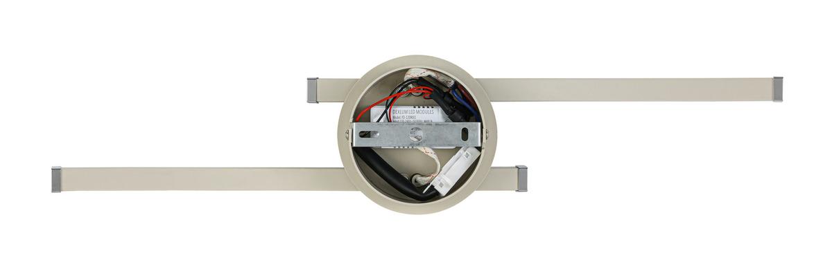 LED-Deckenleuchte Charlie *ph* - Sandfarben/Chromfarben, Basics, Kunststoff/Metall (12/55/6,5cm) - Luca Bessoni