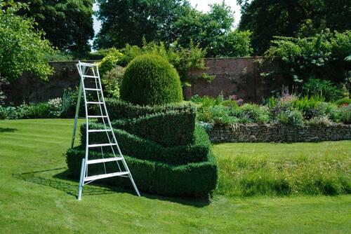 Leiter 3-Holm-Gartenleiter 270cm - Silberfarben, Basics, Metall (210/270/127cm)