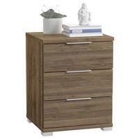 Nachtkästchen Nuss Dekor H: 61 Cm - Silberfarben/Nussbaumfarben, Basics (46/61/42cm) - P & B