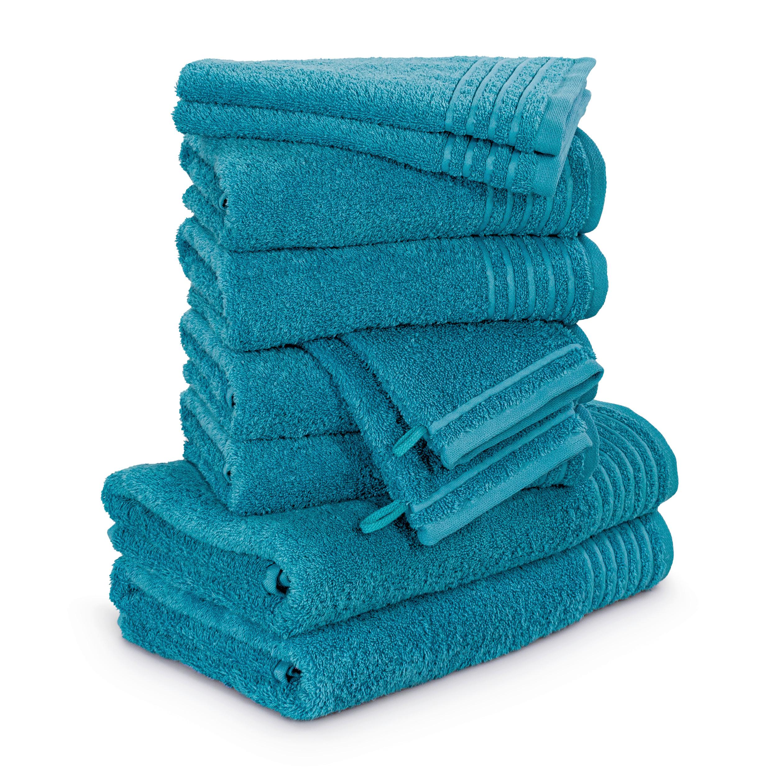 Frottierset Möve New Classic Handtuchset - Türkis, Basics, Textil - Moeve