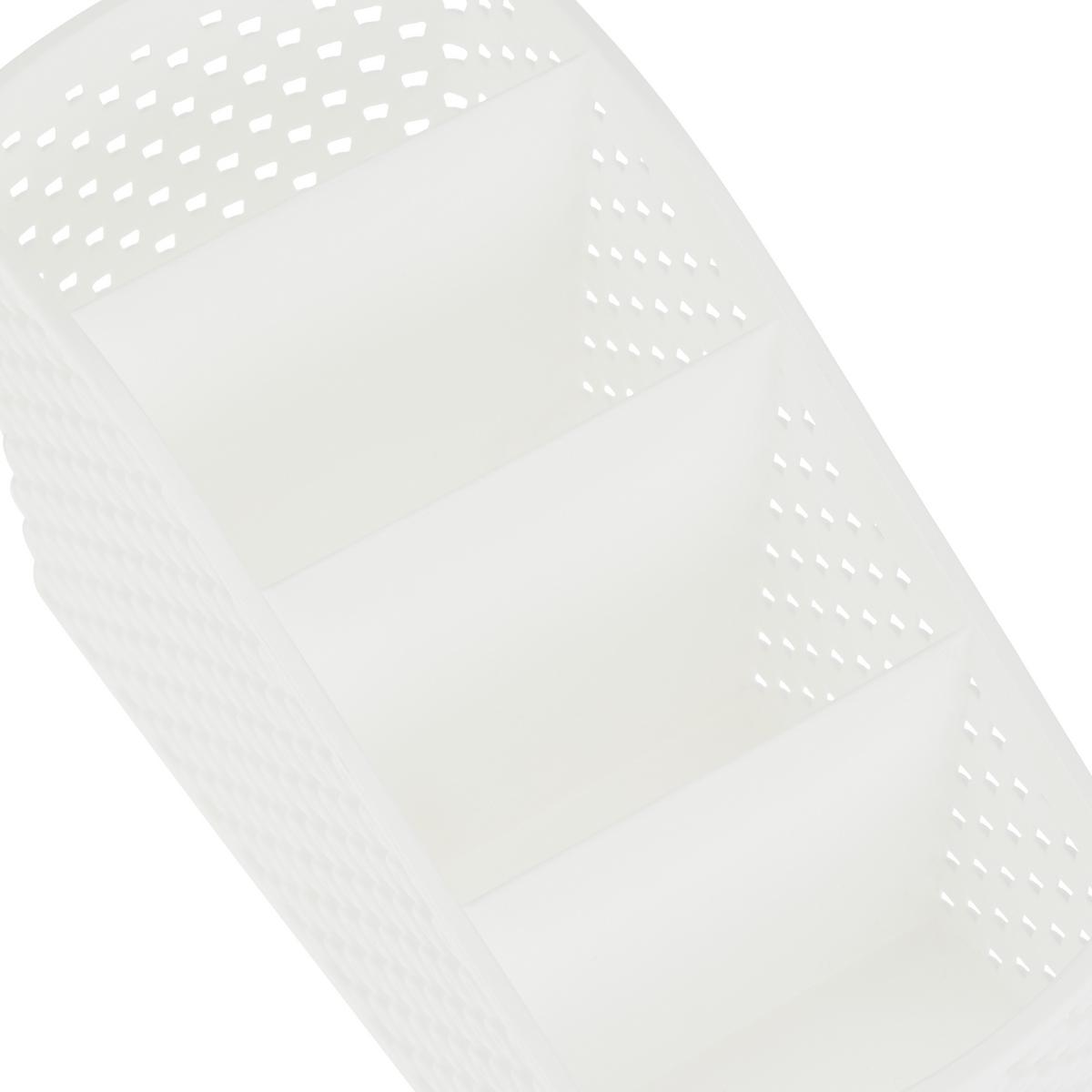 Asztalrendszerező Diamond - fehér, Basics, műanyag (9,5/19,8/10,6cm) - Luca Bessoni