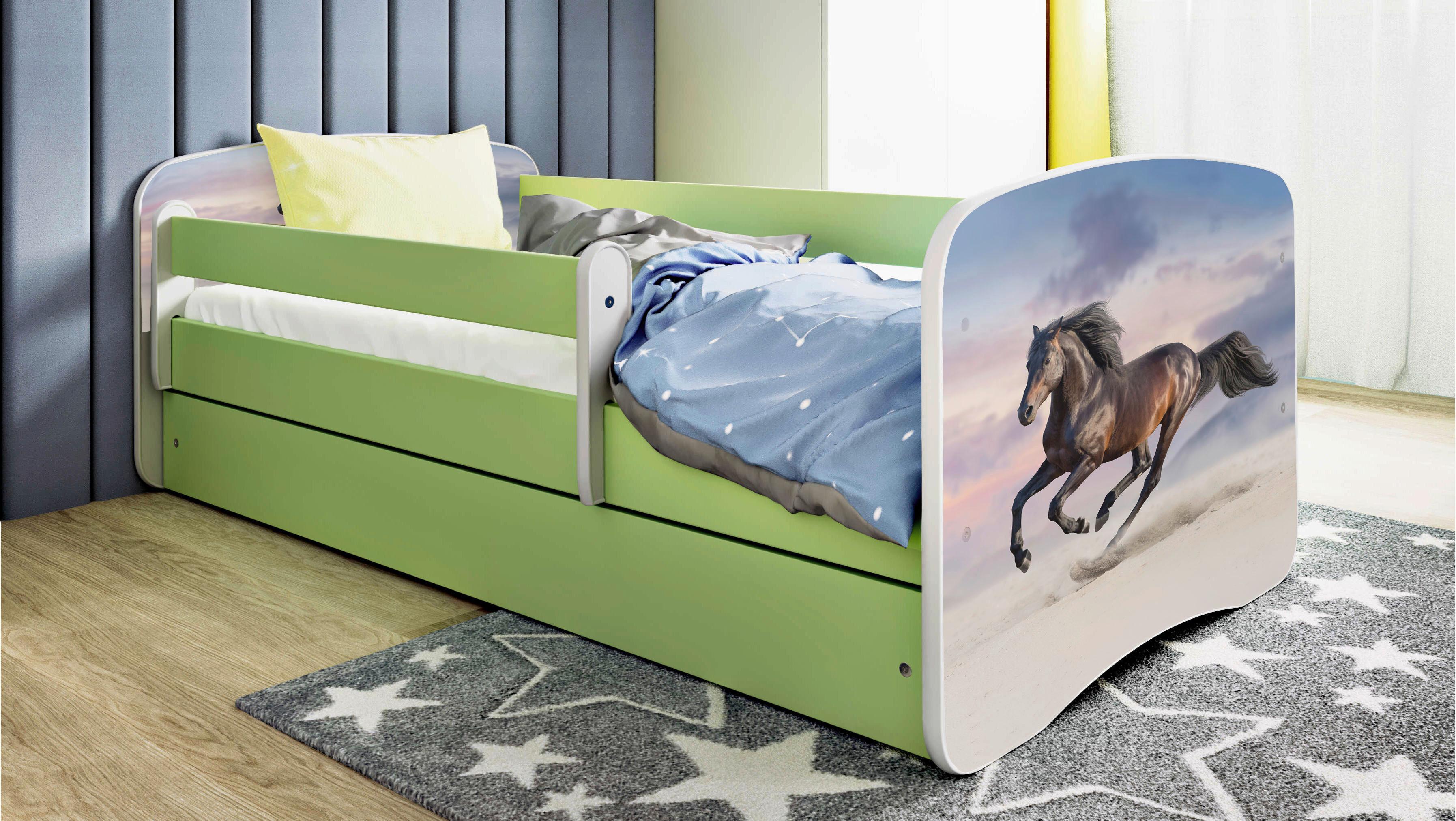 Kinder-/Juniorbett Babydreams inkl. Matratze 80x160 - Birkefarben/Weiß, MODERN, Holz/Holzwerkstoff (80/160cm) - MID.YOU