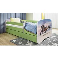 Kinder-/Juniorbett Babydreams inkl. Matratze 80x160 - Birkefarben/Weiß, MODERN, Holz/Holzwerkstoff (80/160cm) - MID.YOU