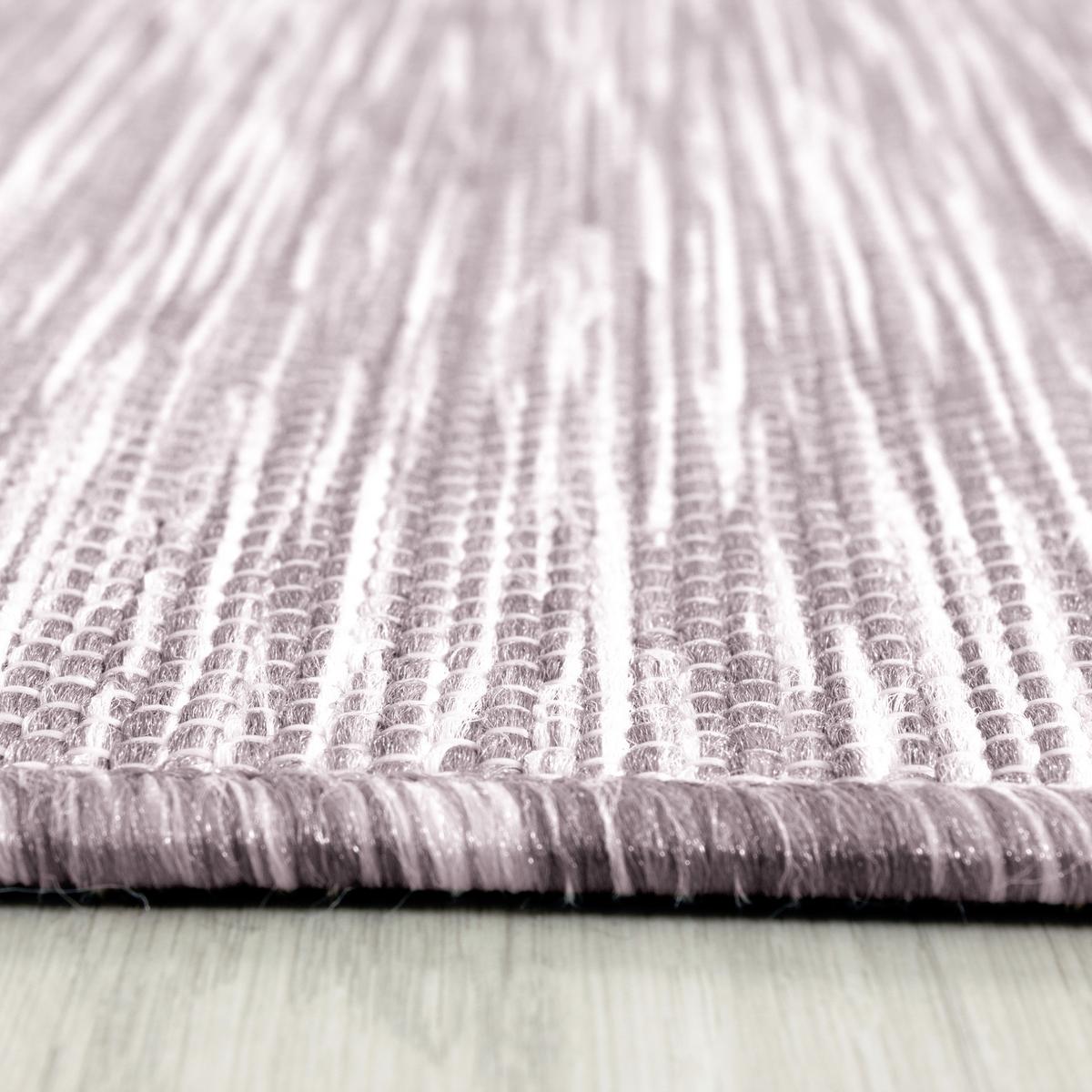 Flachwebteppich Pink Naturfaser Mambo 120x170 Cm - Pink, KONVENTIONELL, Textil (120/170cm)