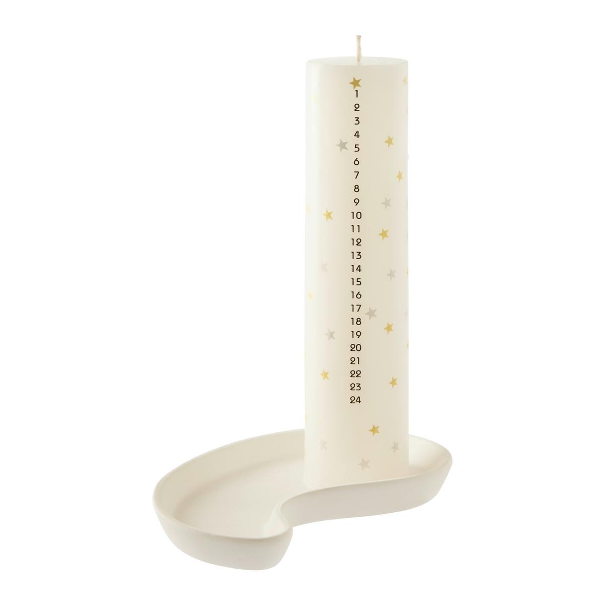 DEKORAČNÝ PODNOS LEILA - biela, Konventionell, keramika (17cm) - Modern Living