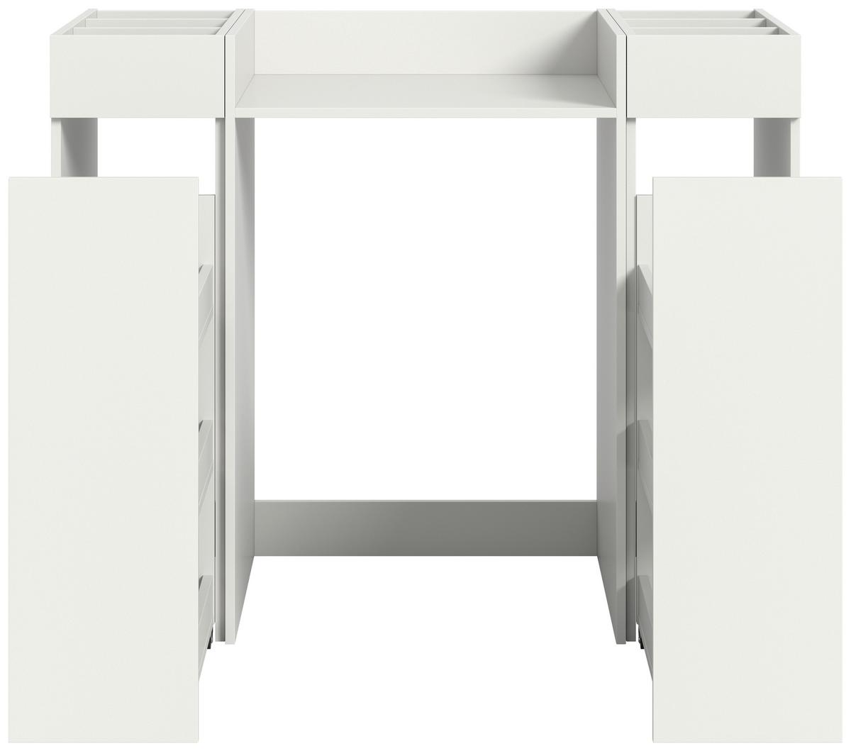 Waschmaschinenschrank Free Weiß B: 124 Cm - Weiß, MODERN, Holzwerkstoff (124/101/60cm) - MID.YOU