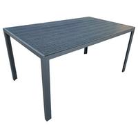 Gartentisch Milano Aluminiumguss L 150cm - Dunkelgrau/Schwarz, MODERN, Kunststoff/Metall (150/74/90cm) - Beldano