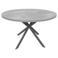 Esstisch Rund Monte 120x75 Cm Grau - Grau, MODERN, Holzwerkstoff/Metall (120/120/75cm) - MID.YOU