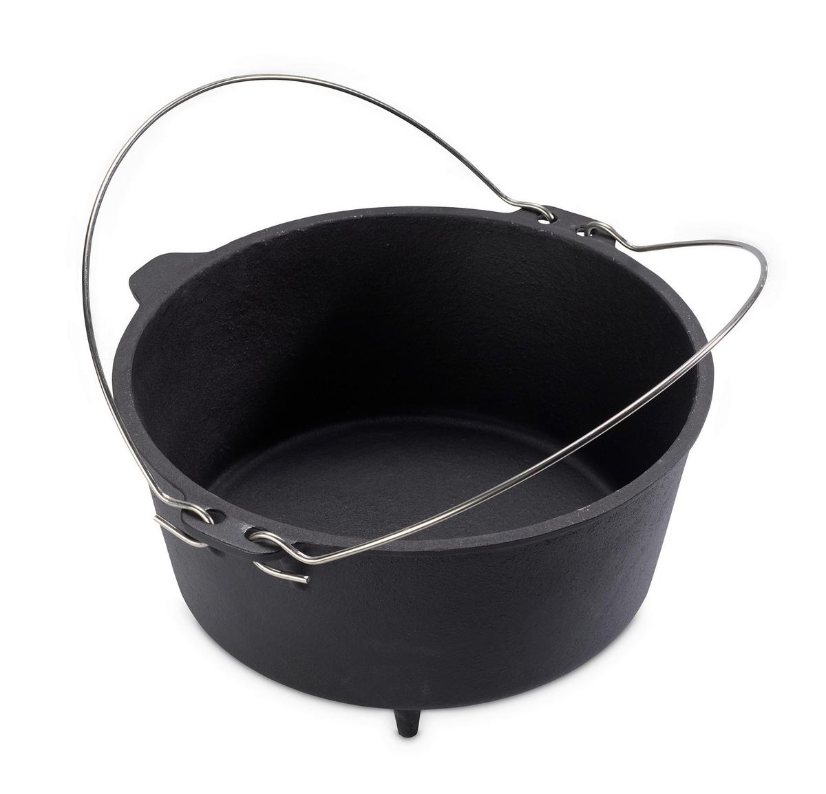 Dutch-Oven-Set Ew-Ge-1225 - Schwarz, Basics, Metall (31,5/31,5/21cm) - Echtwerk