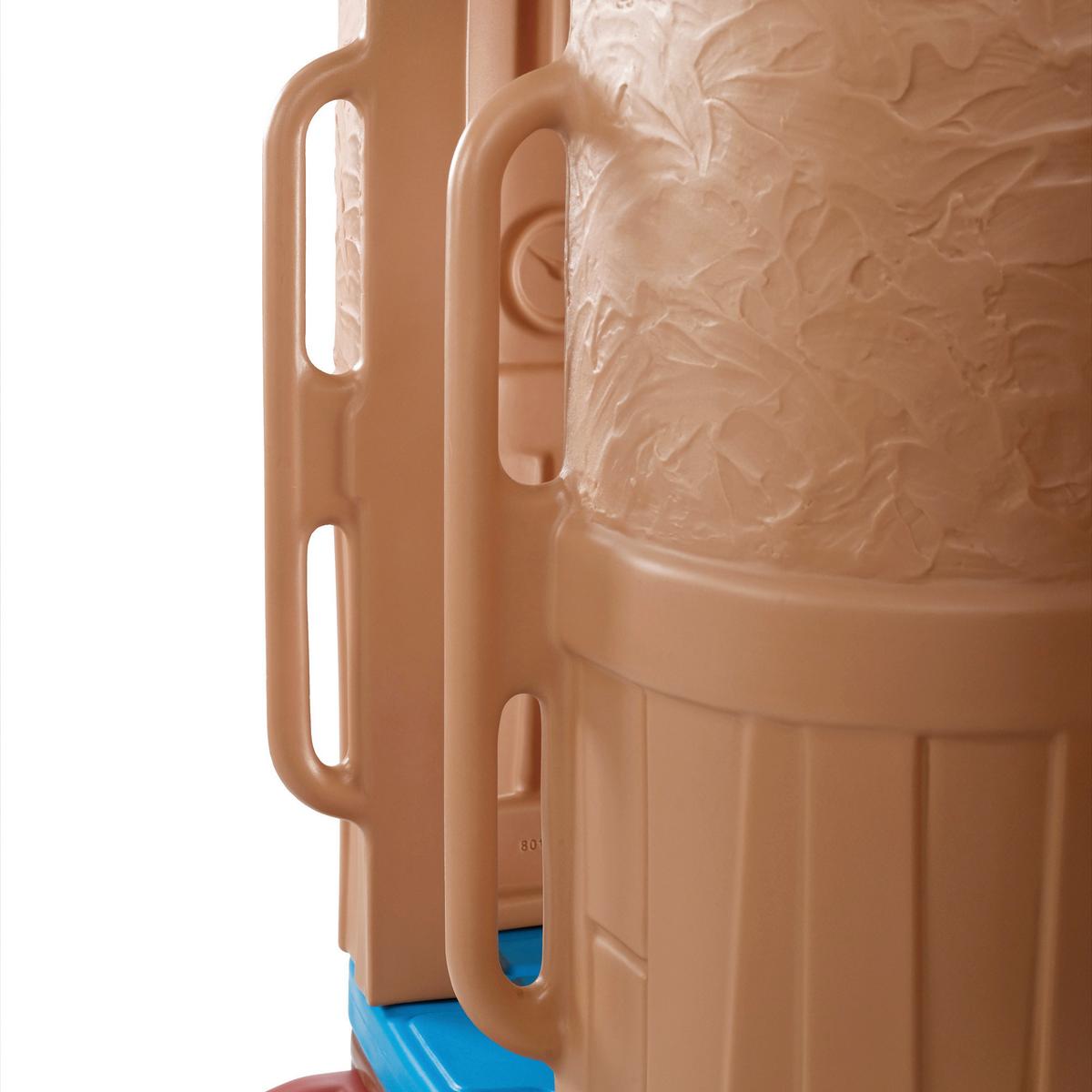 Spielturm Blau/Grün H: 177,8 cm 2-teilig - Blau/Grün, Basics, Kunststoff (348/177,8/232,4cm) - Ambia Garden