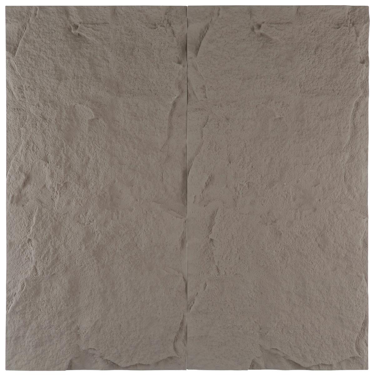 Wandpaneel Bergamo Grau B: 120 Cm - Grau, MODERN, Kunststoff (120/60/3cm)