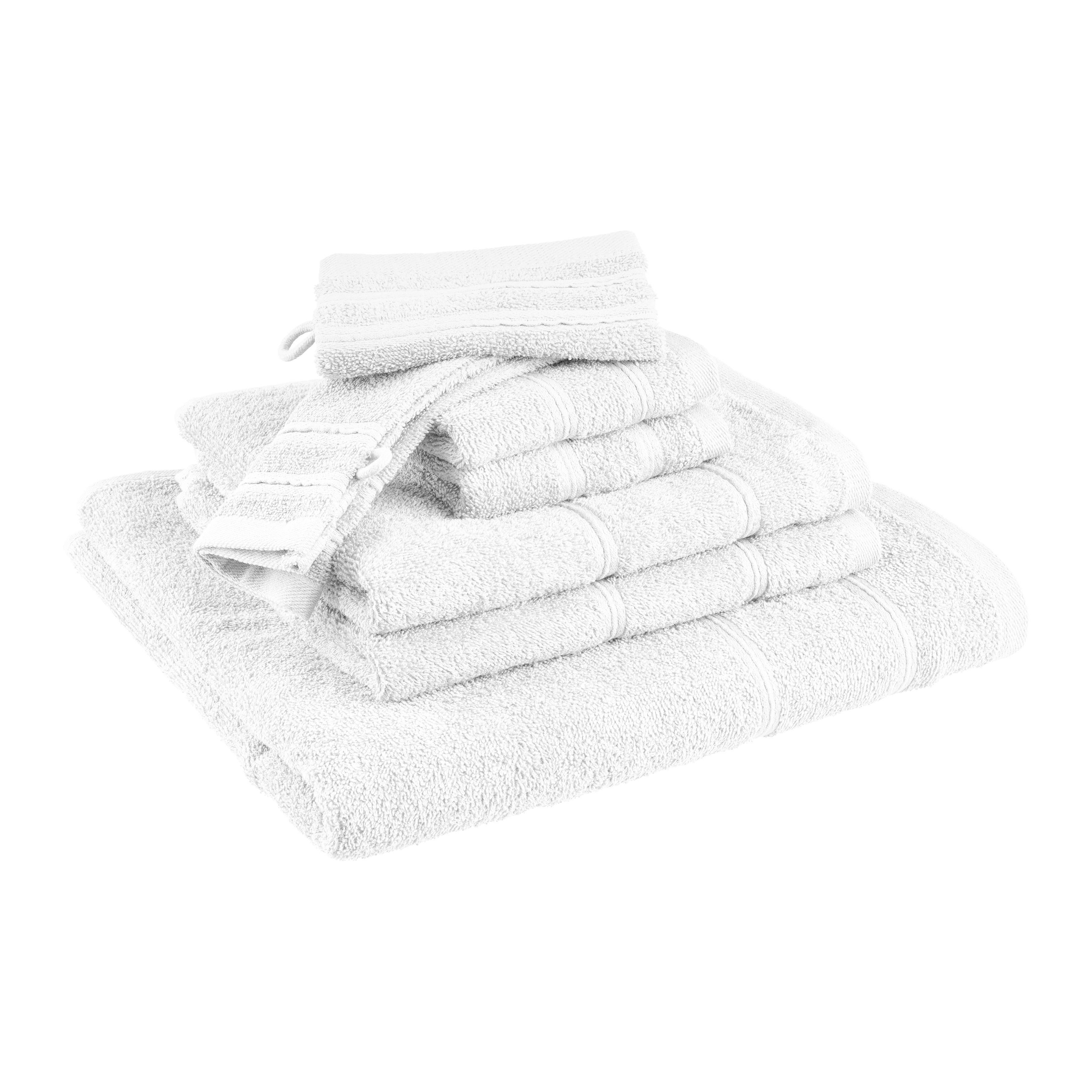 SADA RUČNÍKŮ A OSUŠEK MELANIE - bílá, textil (25/35/8cm) - Mömax