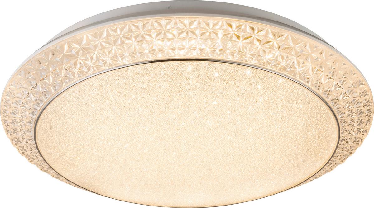 Led Mennyezeti Lámpa 41314-40 - fehér/átlátszó, Konventionell, műanyag/fém (51/12cm)