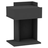 Nachtkästchen Anthrazit H: 55 cm, Herakles - Anthrazit, Design, Holzwerkstoff (41,4/55/33,2cm) - MID.YOU