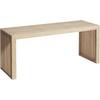 Sitzbank Rib - Naturfarben, KONVENTIONELL, Holz (104/43/35cm) - MID.YOU