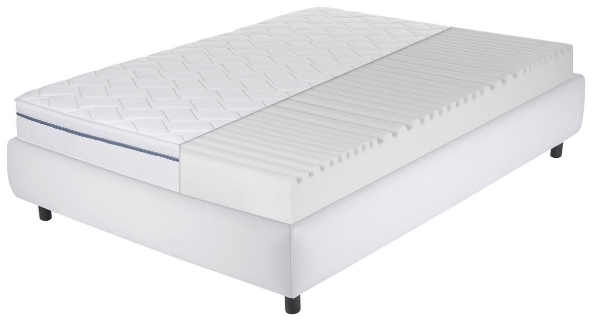 Kaltschaummatratze Air Wave 160x200 cm H2/H3 H: 23 cm - Weiß, Basics, Textil (160/200cm) - MID.YOU