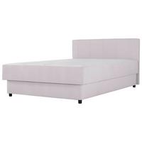 Kárpitozott Ágy Flora 140/200 Cm - világosszürke/szürke, Konventionell, faalapú anyag/textil (140/200cm)