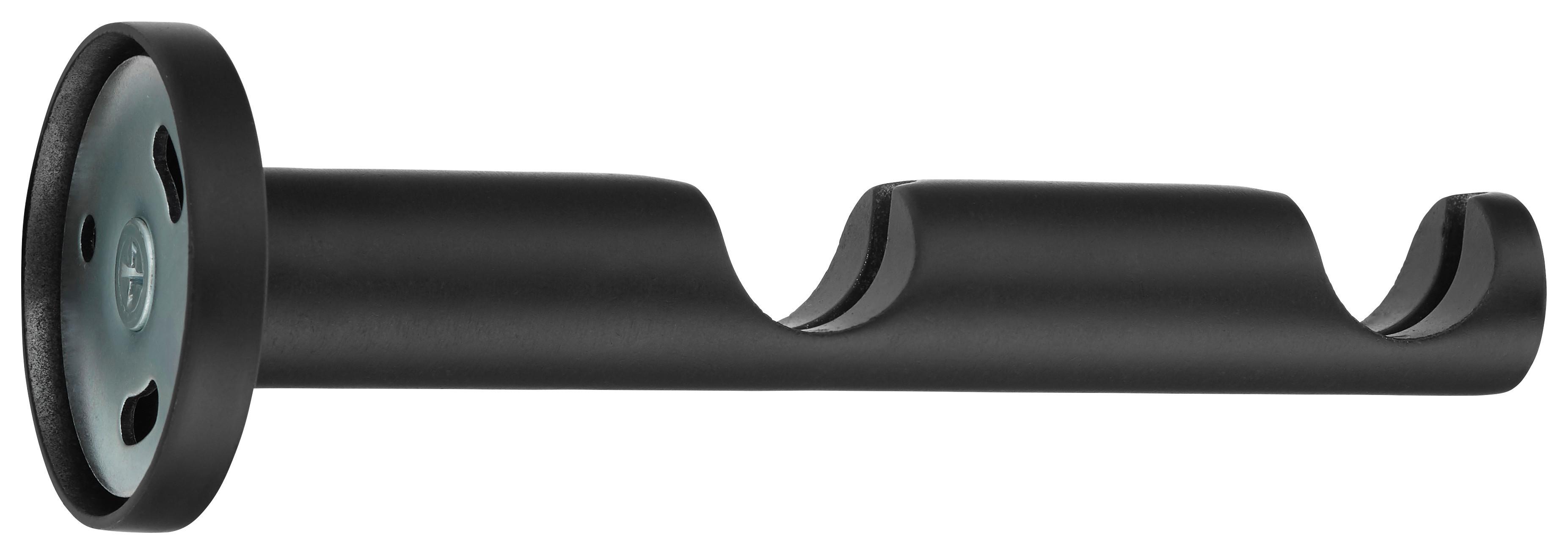 DVOJITÝ DRŽIAK RILLCUBE - čierna, kov (12cm) - Modern Living