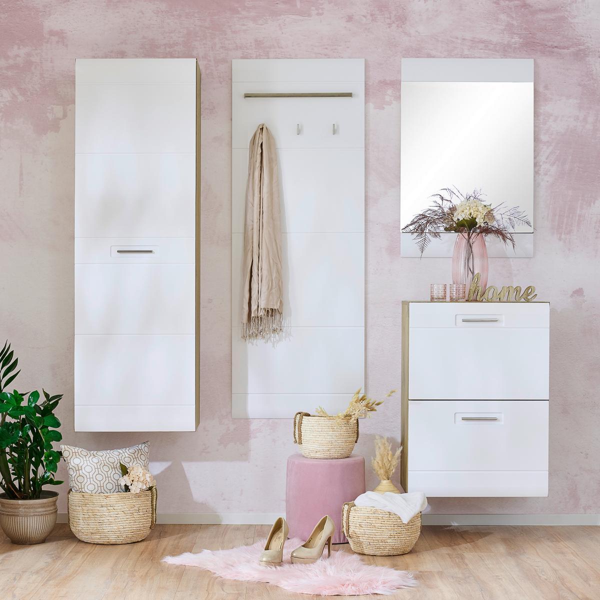 Zrcadlo AURIS - bílá, Moderní (60/90/2cm) - Luca Bessoni