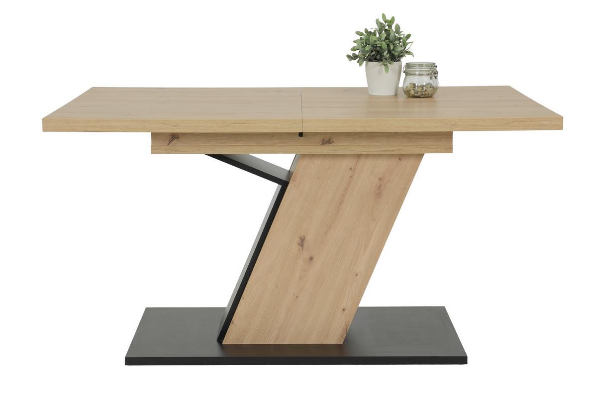 Tischgruppe Gesa II G - Anthrazit/Eiche Artisan, MODERN, Holzwerkstoff/Textil (140 - 180/76/90cm) - MID.YOU