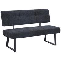 LAVICA LUISE 2 - čierna, Modern, kov/textil (140/90/64cm) - Mömax