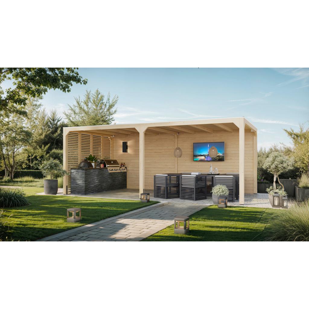 Terrassenüberdachung Creta 40159 CRETA MIT VERLÄNGERUNG
