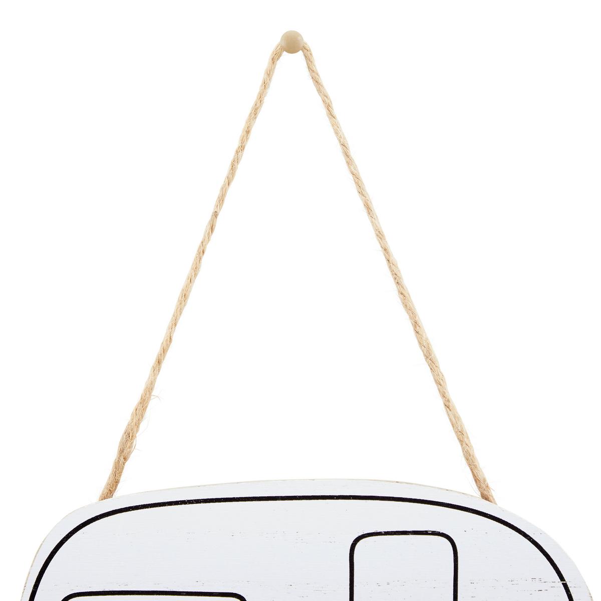 Dekoschild Camping-Regeln - Multicolor, MODERN, Holzwerkstoff (30/59cm)