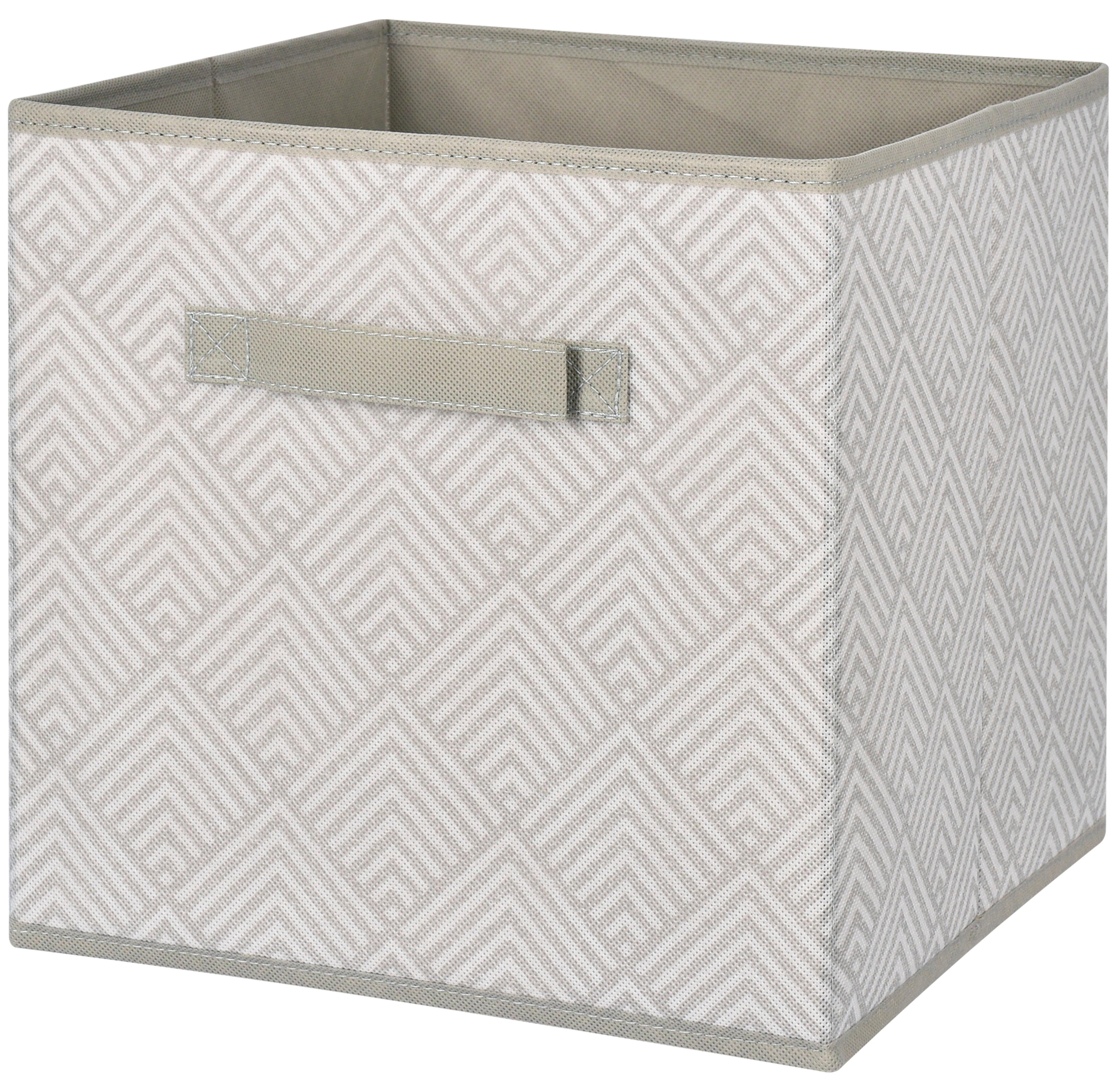 Úložný box CUBE - sivá, Konventionell, kartón/textil (28/28/28cm) - Mömax