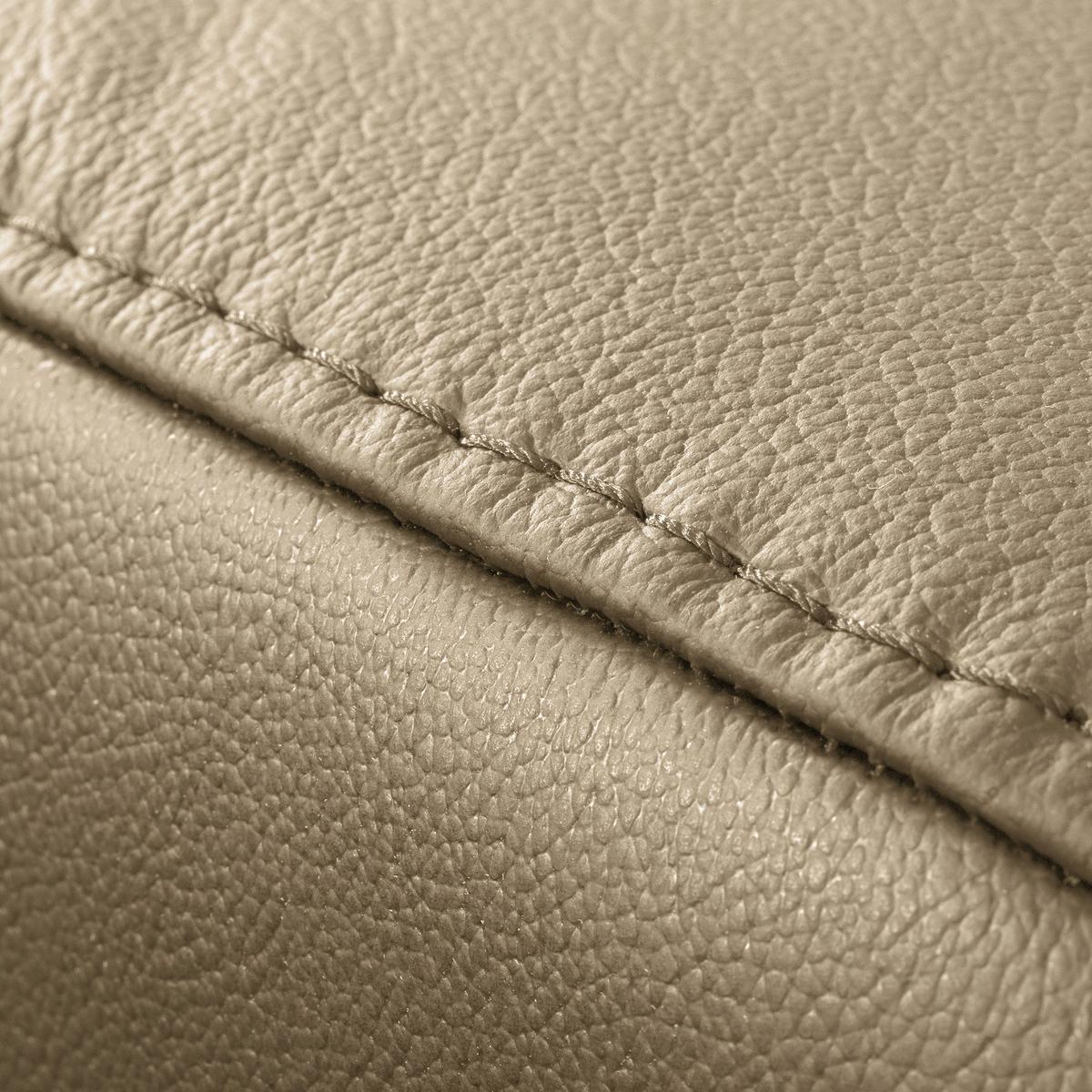 Ecksofa Torino Teilleder Hellgrau 247x173 - Hellgrau/Schwarz, Design, Leder/Textil (247/173cm) - Livetastic