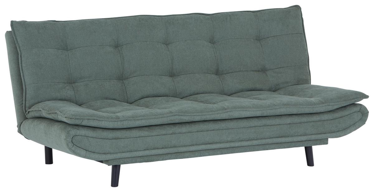 3-Sitzer-Sofa Mit Schlaffunktion Leon Grün - Schwarz/Grün, MODERN, Textil (194/100/90cm)