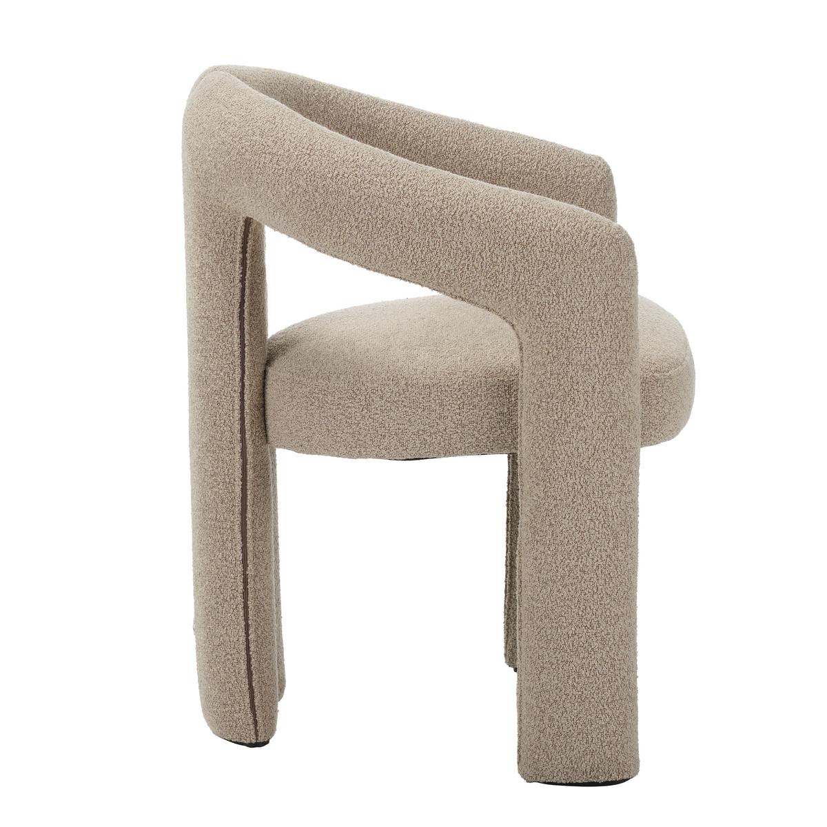 ARMLEHNSTUHL-SET Maro Sandfarben B: 60cm - Sandfarben, MODERN, Textil/Metall (60/78/57cm) - Livetastic