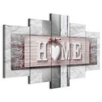 LEINWANDBILD Helrosa Grau B: 200 cm - Hellrosa/Grau, Basics, Holzwerkstoff/Textil (200/100/1,2cm) - artgeist