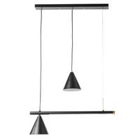 LED-Hängeleuchte 5042/S - Schwarz, Design, Metall (90/15/120cm)