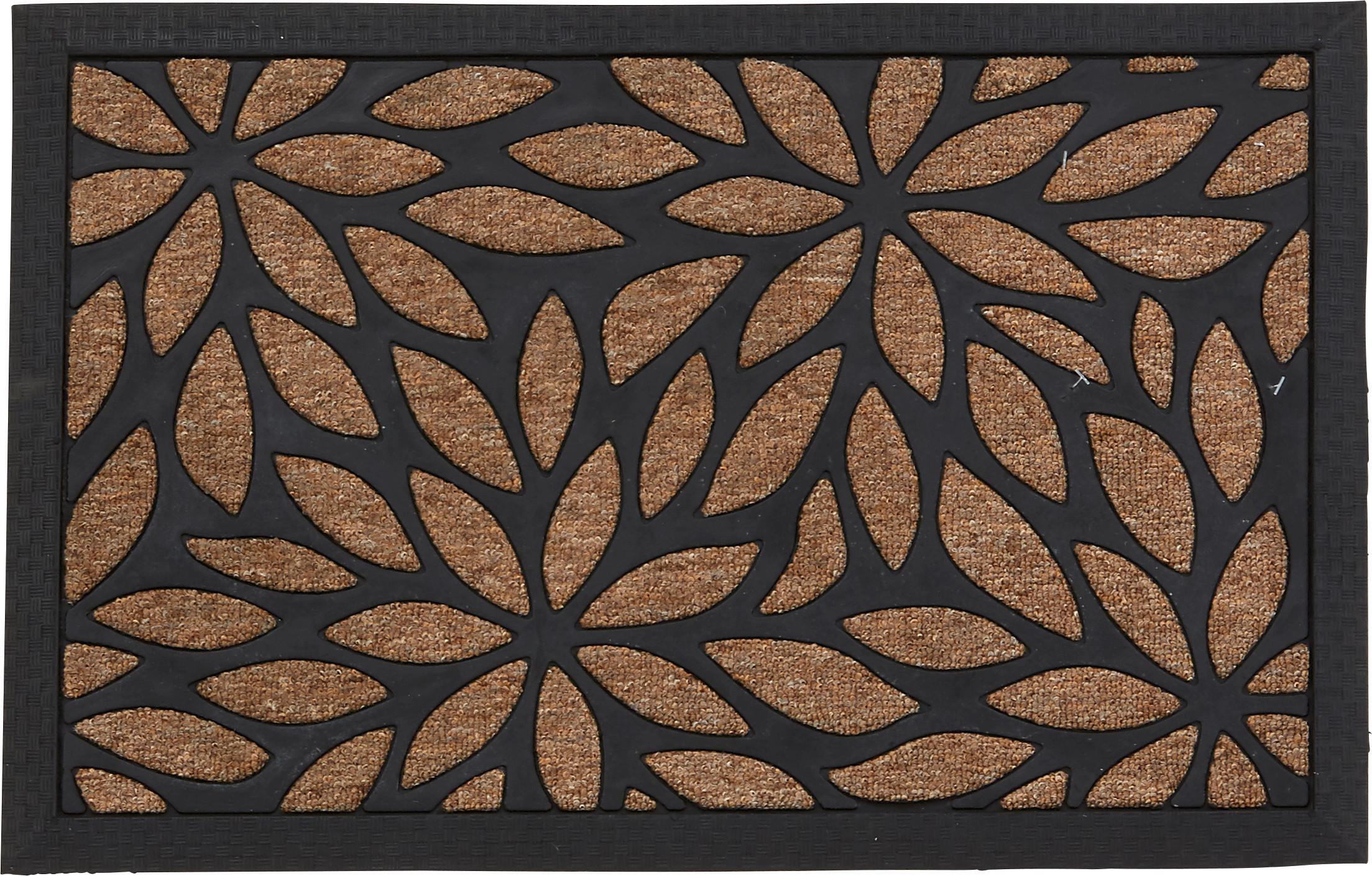 Fußmatte Albertina 40x60 cm Gummi Rutschfest - Beige/Schwarz, MODERN, Kunststoff (40/60cm) - Homezone