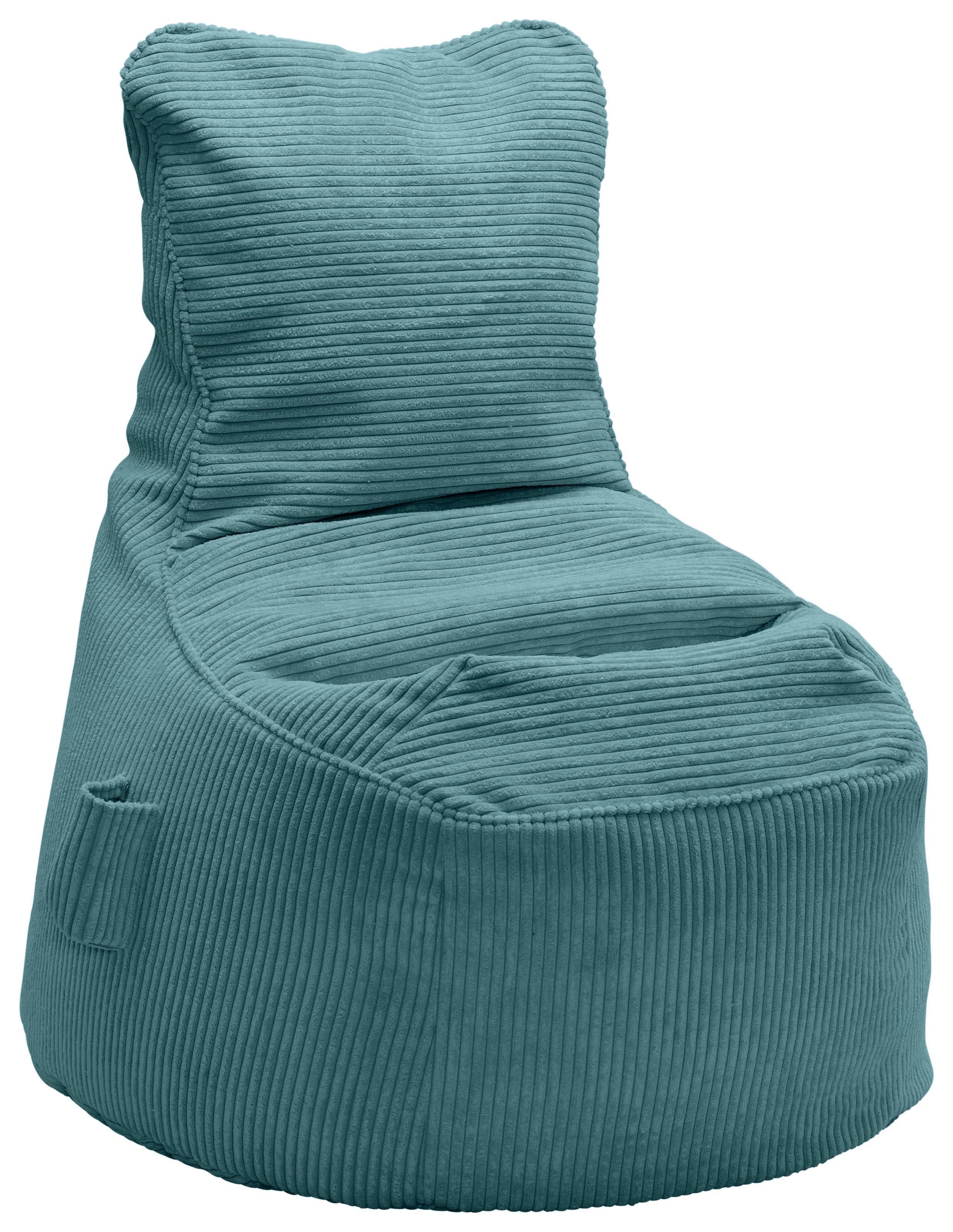 Sedací vak CORTONA CORD, petrolejový manšestr - petrolej, Moderní, textil (85/100/85cm) - Mömax